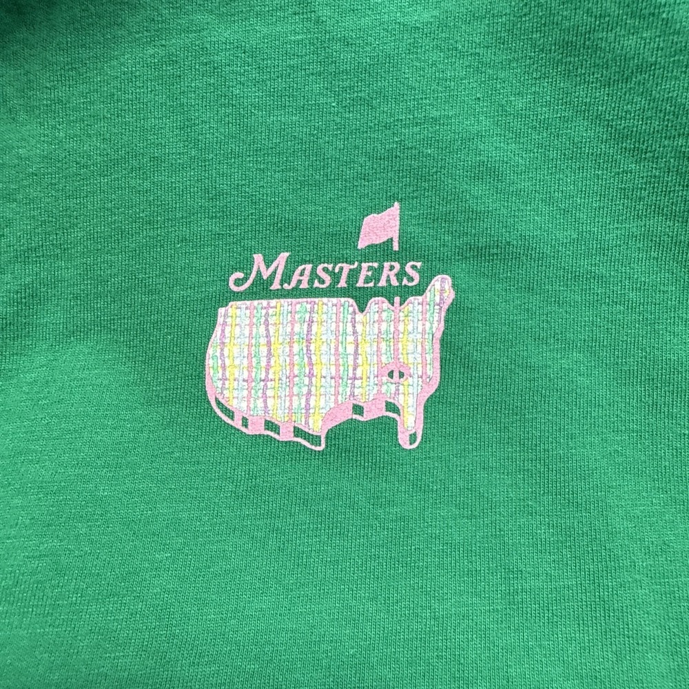 Masters t-shirt kids XL green pink short sleeve cotton casual golf fan classic - Picture 2 of 7